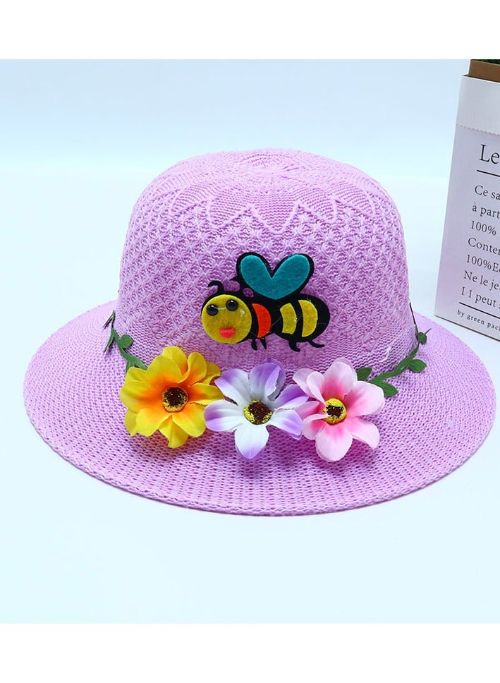 New 2-7-Year-Old Children's Cartoon Sunscreen Hat