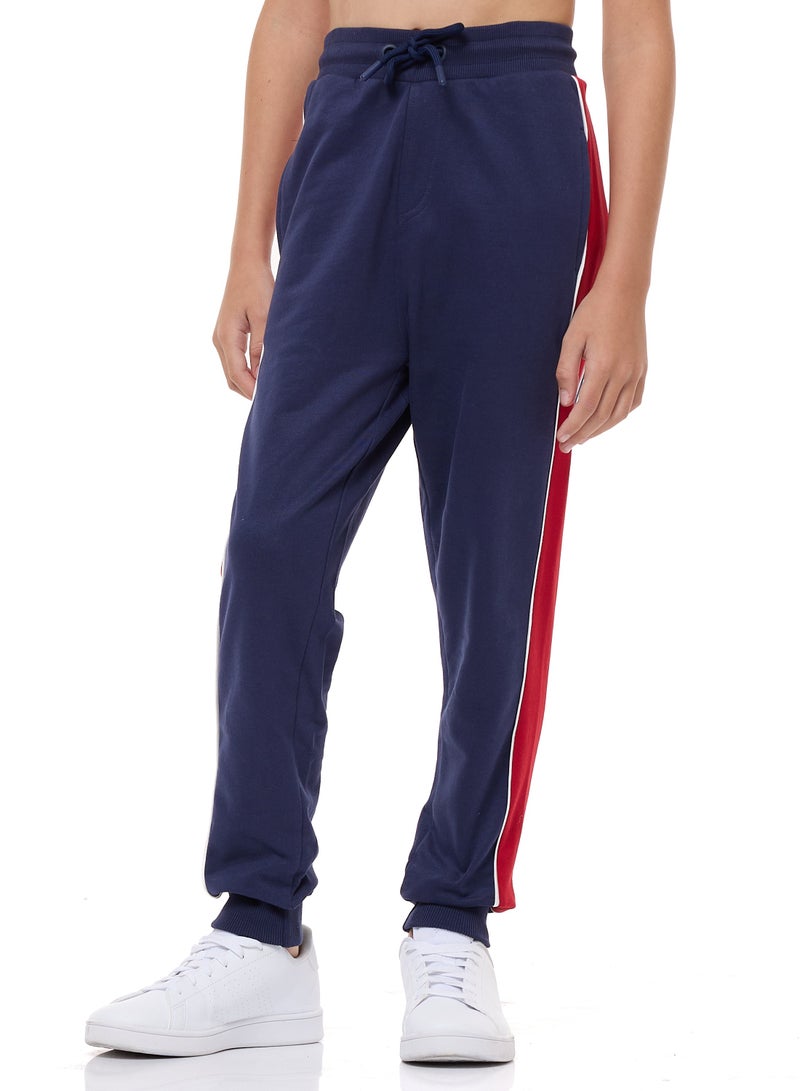 Boys' 2-Piece Hoodie and Jogger Set - Red/Navy