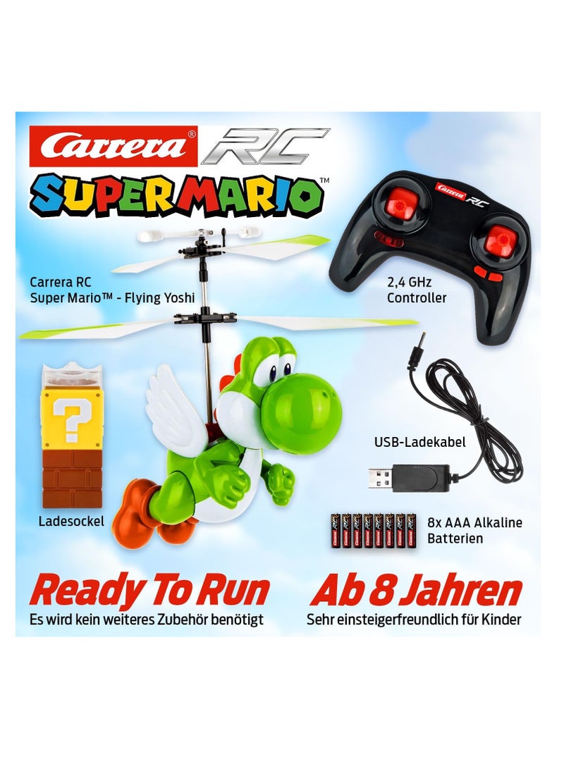 Super Mario Flying Yoshi I Remote-Controlled Electric Helicopter For Ages 8 And Up I Including Remote Control & Batteries I Toy For Children & Adults I For Indoor & Outdoor