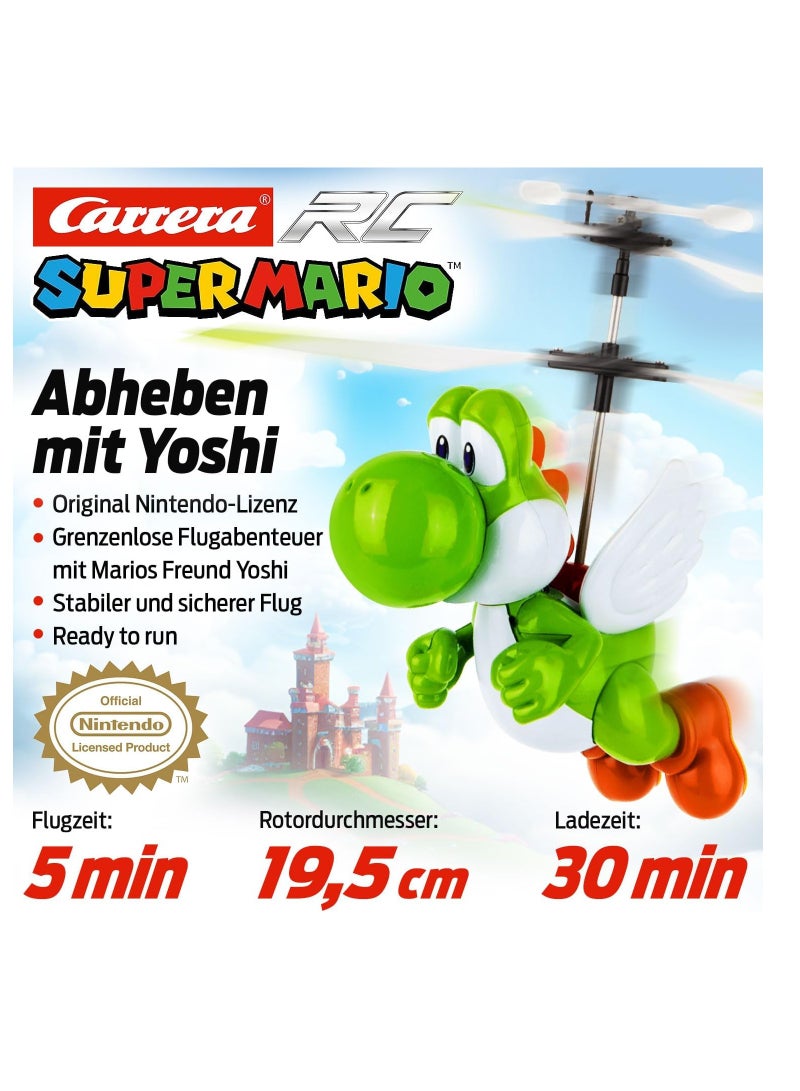 Super Mario Flying Yoshi I Remote-Controlled Electric Helicopter For Ages 8 And Up I Including Remote Control & Batteries I Toy For Children & Adults I For Indoor & Outdoor