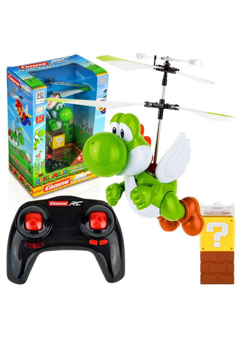 Super Mario Flying Yoshi I Remote-Controlled Electric Helicopter For Ages 8 And Up I Including Remote Control & Batteries I Toy For Children & Adults I For Indoor & Outdoor