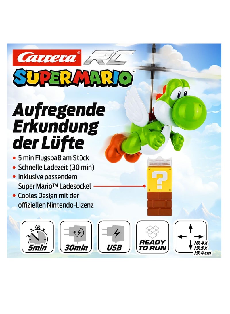 Super Mario Flying Yoshi I Remote-Controlled Electric Helicopter For Ages 8 And Up I Including Remote Control & Batteries I Toy For Children & Adults I For Indoor & Outdoor