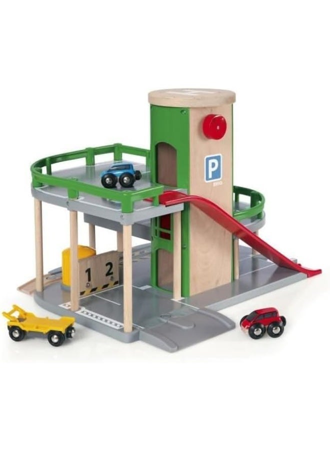 BRIO Parking 63320400 Safe toy for children over 3 years old | Model 33204-B