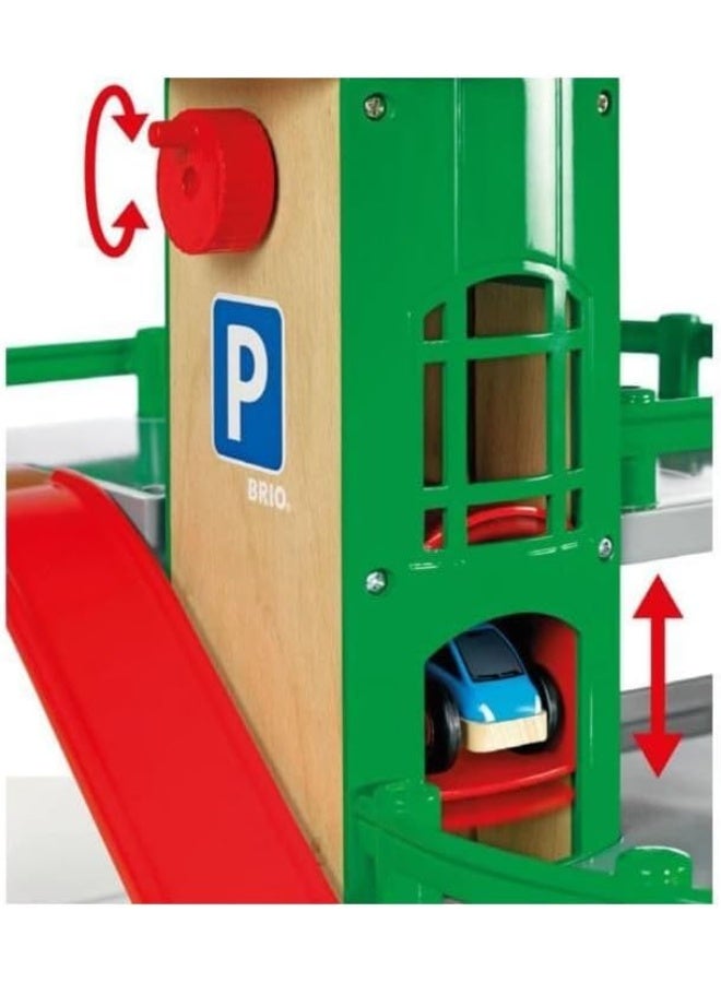 BRIO Parking 63320400 Safe toy for children over 3 years old | Model 33204-B