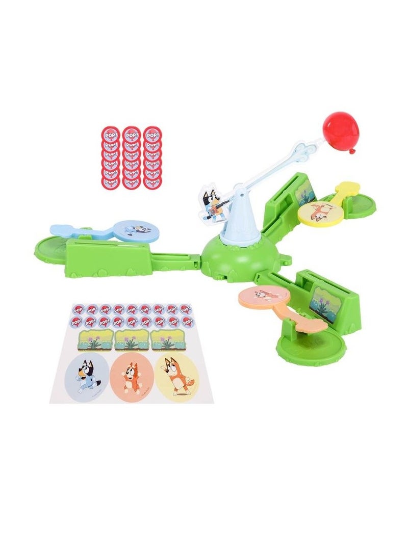 Motorized Balloon Board Game , Character Paddles, Pop Tokens Plastic And Electronic Components 4 Years And Up 2-3 Players