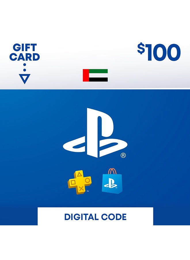 Sony PlayStation UAE - 100$ -  Digital Code - (Delivery Via SMS)