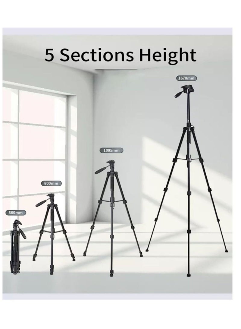 Professional Aluminium Tripod Monopod for All DSLR Cameras Lightweight Tripod Stand 360 degree 3 way Head Travel Phone Stand Aluminum