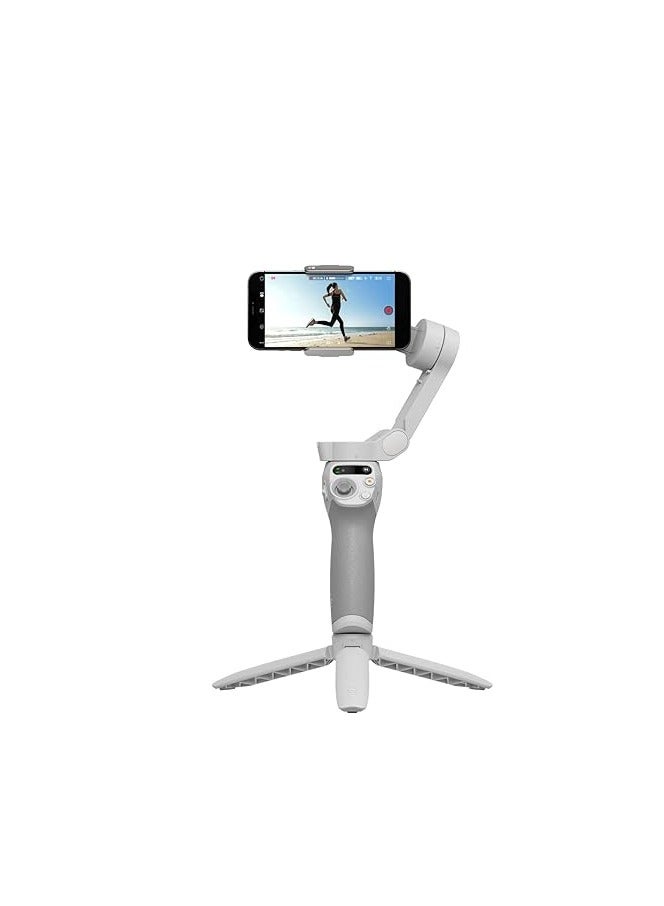 OSMO Mobile SE Intelligent Gimbal, 3-Axis Phone Gimbal, Android And iPhone Gimbal, Vlogging Stabilizer YouTube And TikTok Videos, UAE Version With Official Warranty Support-DJI-ZM500SE