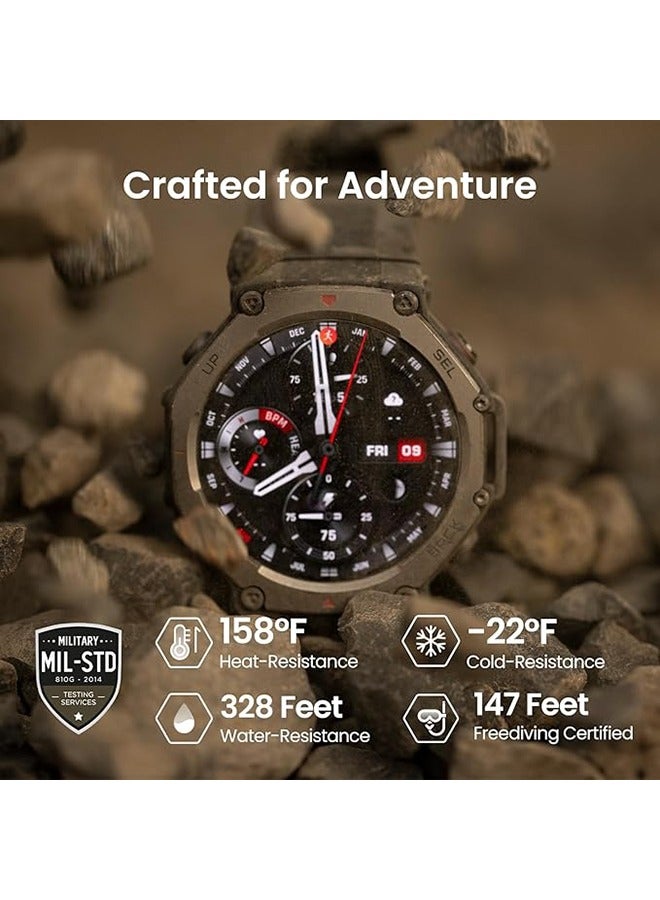 T-Rex 3 Premium Outdoor Gps Smartwatch Onyx