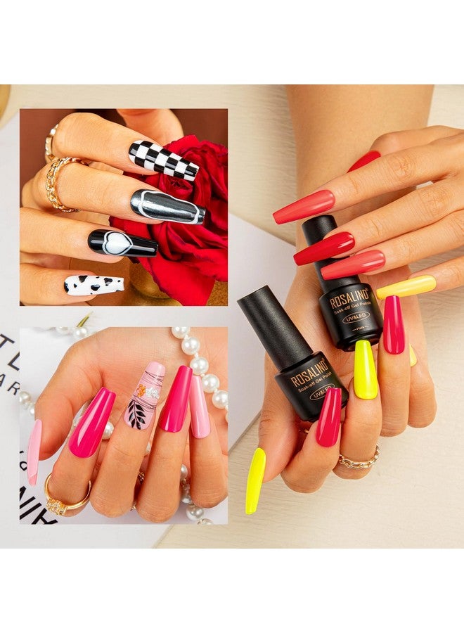 100Pcs Gel Nail Polish Set 92 Pcs Colors Gel Polish Set With 8 Bottles Of Base And Glossy Matte Top Coat Starter Gel Nail Set Suitable For All Seasons Gift For Women