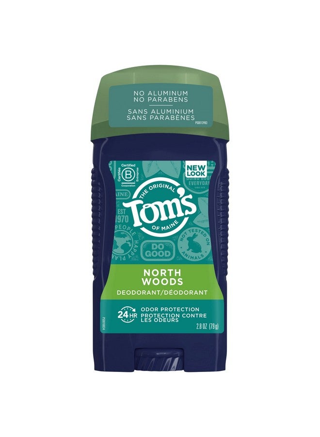 Long-Lasting Aluminum-Free Natural Deodorant For Men, North Woods, 2.8 Oz. (Packaging May Vary)