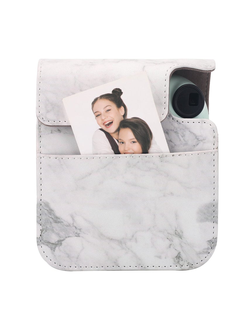 Protective Case Compatible with Fujifilm Instax Mini 12, Case for Fuji Instax Mini 12, with Accessory Pocket and Adjustable Strap Present to Friends and Families