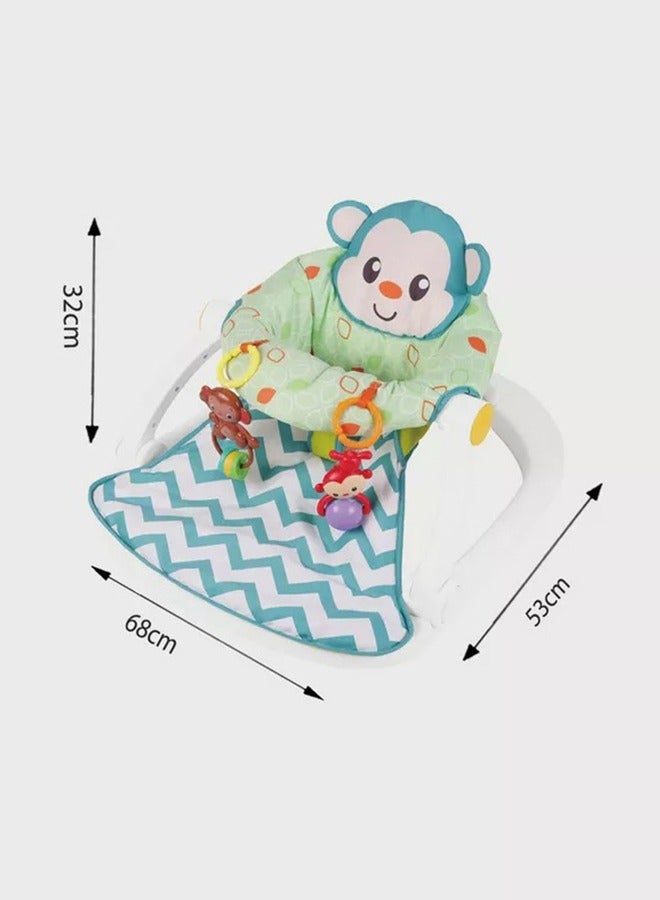 Portable And Multifunctional Lightweight Monkey Sit-Me-Up Floor Seat Baby Rocker And Bouncer