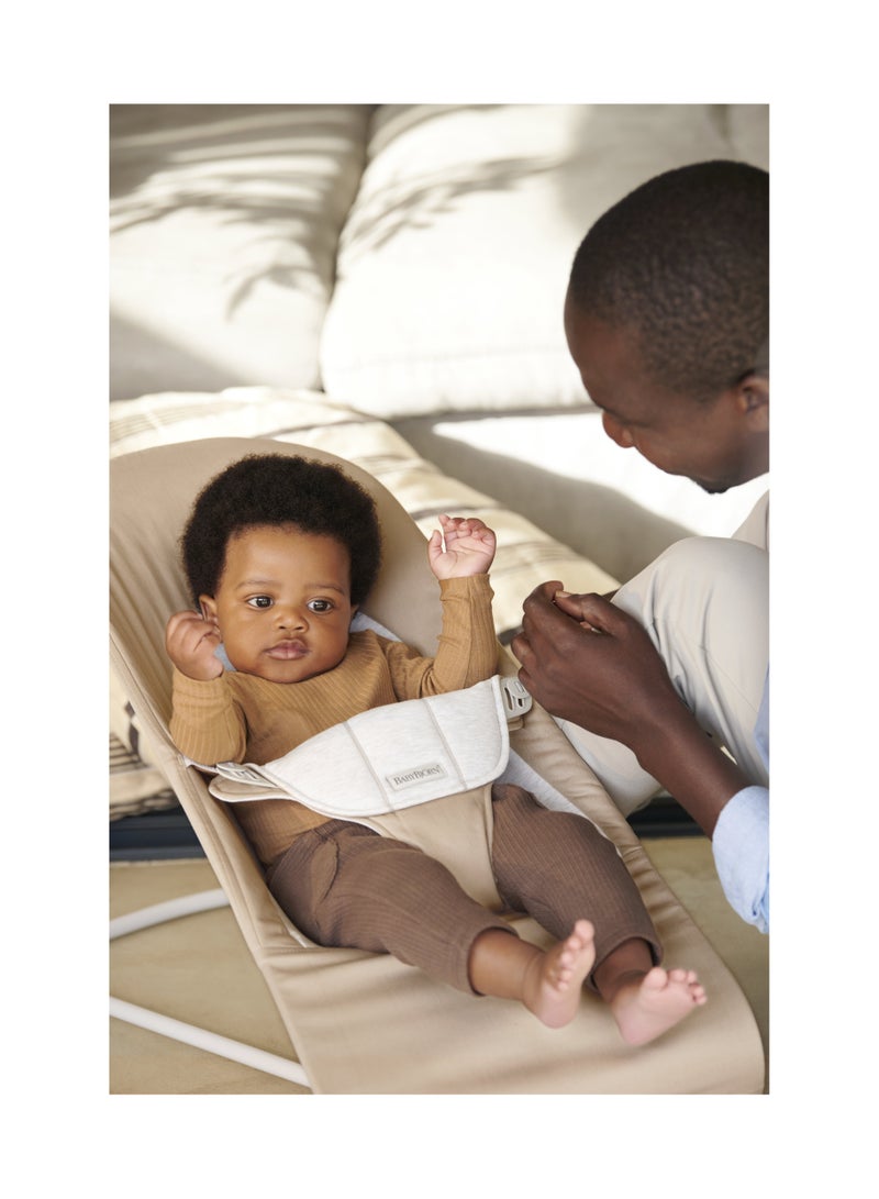 Babybjorn Bouncer Balance Soft - Woven/Jersey -Beige/Grey