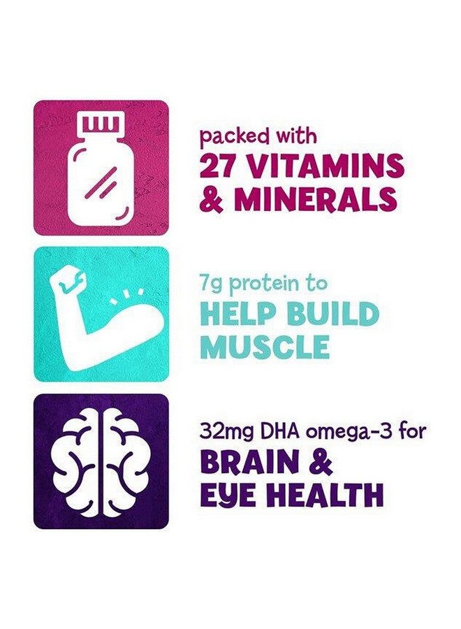Grow & Gain With Immune Support Kids Protein Shake 27 Vitamins And Minerals 7G Protein Helps Kids Catch Up On Growth Nongmo Glutenfree Chocolate 8 Fl Oz (Pack Of 6)