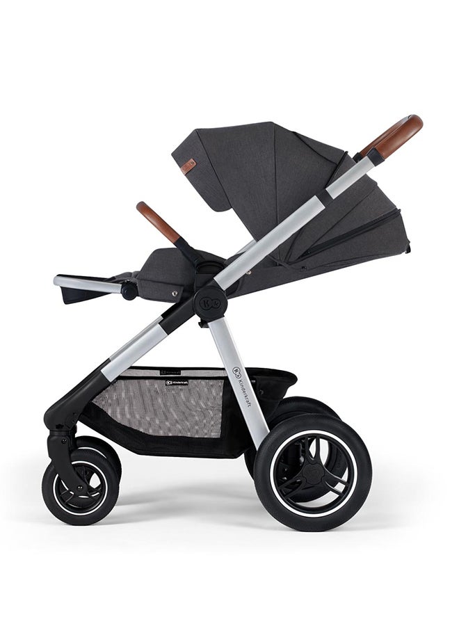 Everyday 2-in-1 Stroller - Dark Grey With Silver Frame