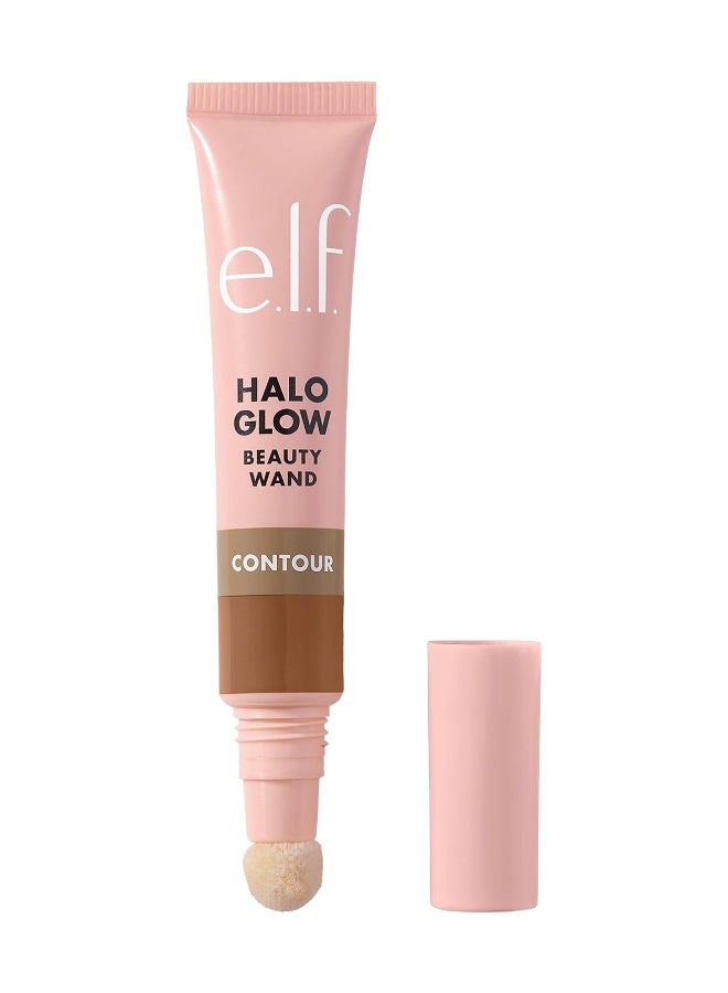 Halo Glow Contour Beauty Wand Liquid Contour Wand for a Naturally Shaped Look, Buildable Formula 10 ml Light/Medium