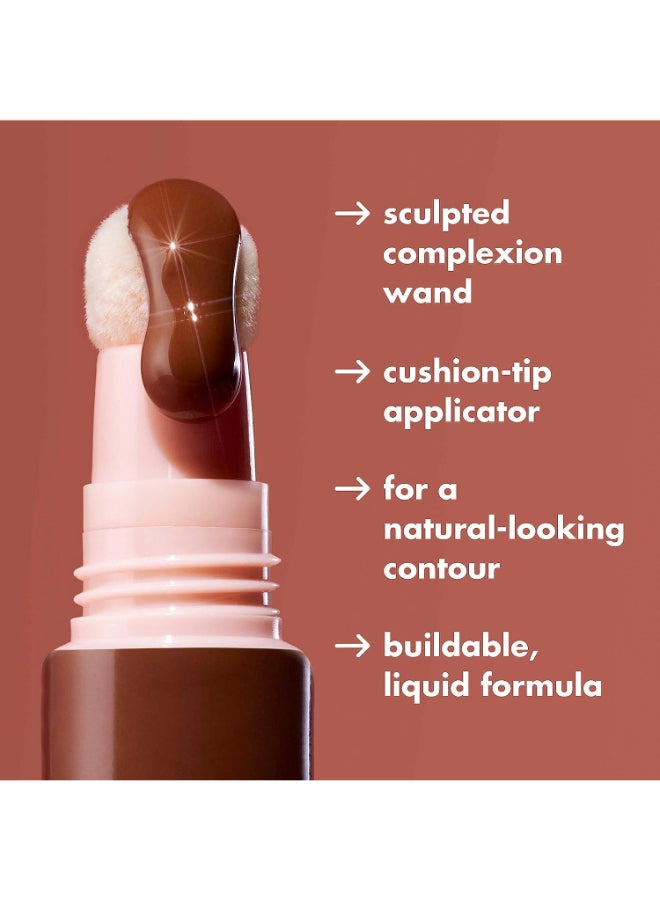 Halo Glow Contour Beauty Wand Liquid Contour Wand for a Naturally Shaped Look, Buildable Formula 10 ml Light/Medium