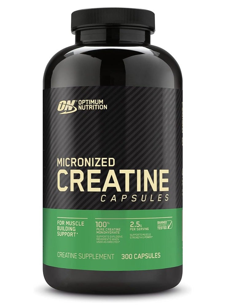 Micronized Creatine Capsules, 300 Capsules