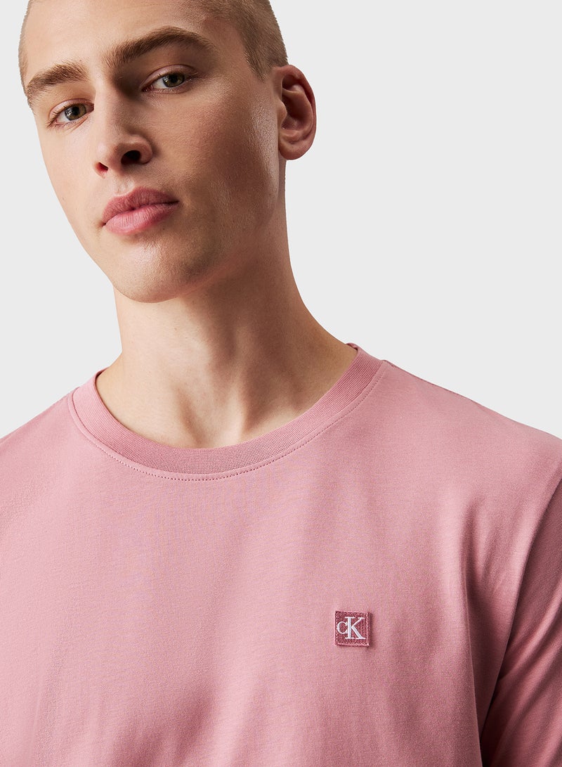 Logo Print Crew Neck T-Shirt