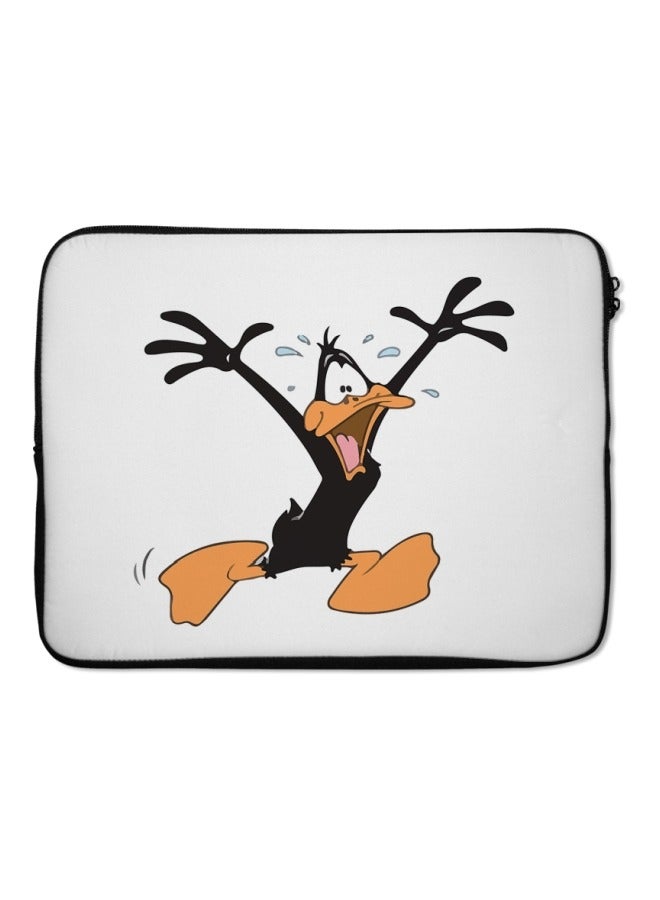 Daffy Duck Laptop Sleeve Printed With Zip