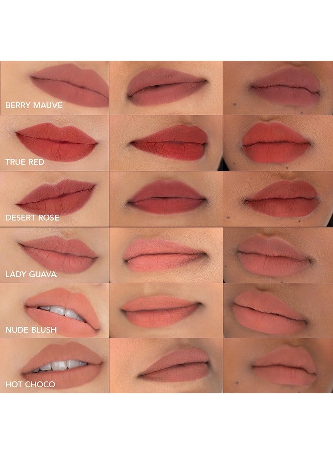 Cosmetics Lip Powder Makeup Essential That Turns Powder To Tint When Applied As Lip Stain Lip Tint Or On Cheeks And Eyes Long Lasting Matte Finish Berry Mauve 0.07 Oz