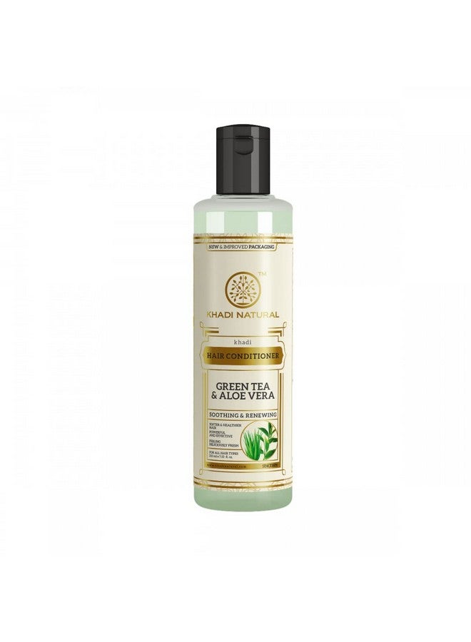 Amla & Bhringraj Hair Cleanser/Shampoo, 210 Ml With Greentea Aloevera Herbal Hair Conditioner, 210 Ml