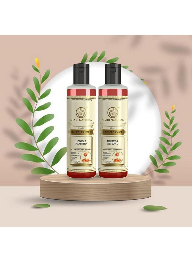 Honey & Almond Hair Shampoo For Controlling Hair Fall |Natural Shampoo For Healthy & Shiny Hair |Suitable For All Hair Types| Pack Of 2| (210 * 2) (420 Ml)