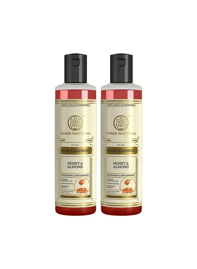 Honey & Almond Hair Shampoo For Controlling Hair Fall |Natural Shampoo For Healthy & Shiny Hair |Suitable For All Hair Types| Pack Of 2| (210 * 2) (420 Ml)