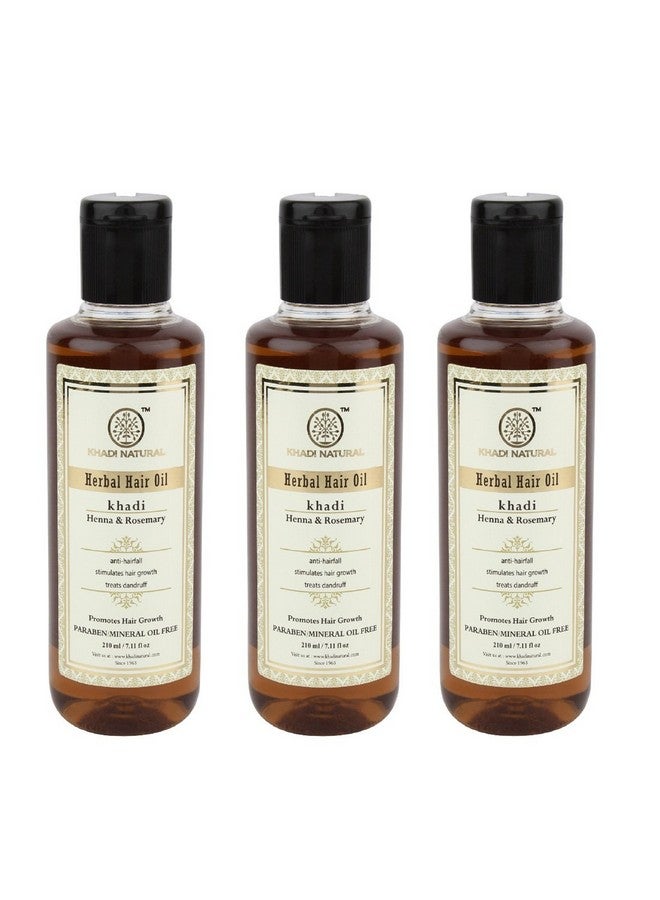 Organic Henna & Rosemary Hair Oil Pack Of 3