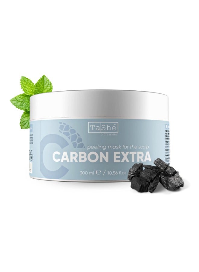 Carbon Scalp Peeling Mask – Deep Cleansing & Nourishing Formula with Volcanic Rhyolite, Zinc PCA, and Menthol, Hair Mask for All Hair Types, 300ml