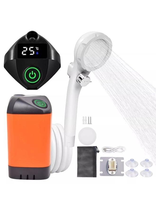 Portable Shower Camping Shower Outdoor Camp Shower Pump Electric Rechargeable