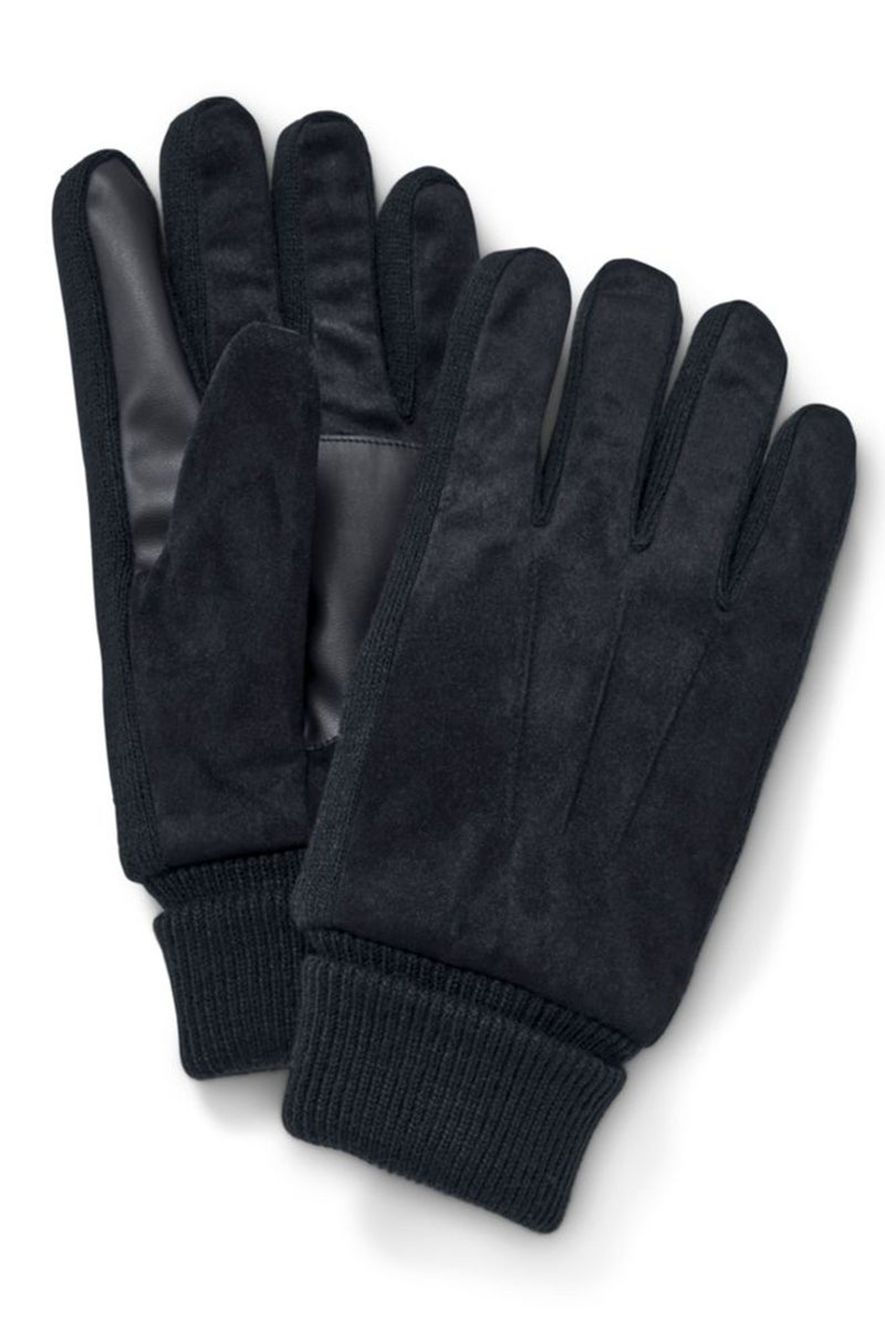 Men Fleece Gloves, Black