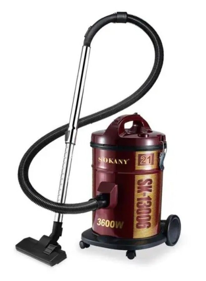 Sokany Vacuum Cleaner Super Suction 3600W 21L SK-13006