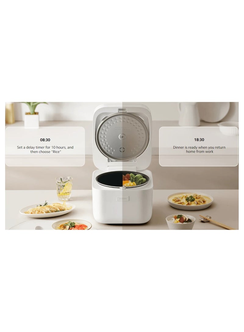 Multifunctional Rice Cooker 4L | 10-in-1 Functionality | High-Powered Heating | 6-layer Thick Non Stick Inner Pot | Top Touch 4 L 860 W BHR9044EU | MFB090-1 White