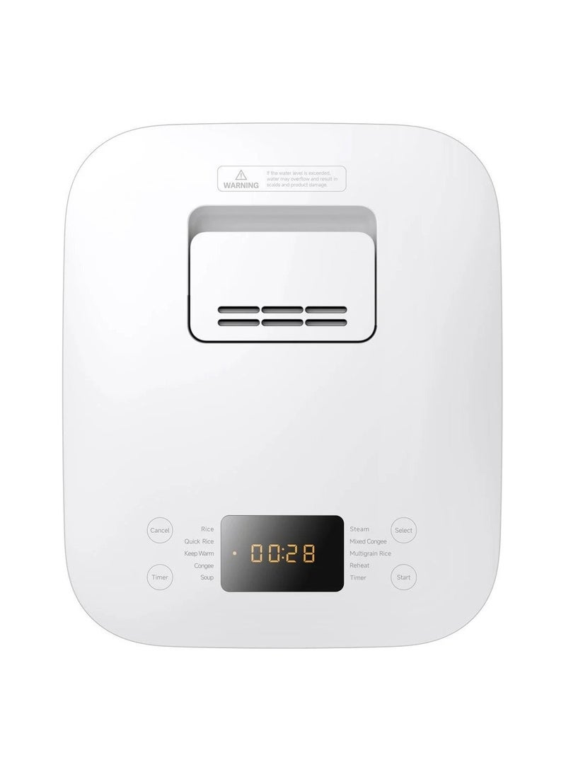 Multifunctional Rice Cooker 4L | 10-in-1 Functionality | High-Powered Heating | 6-layer Thick Non Stick Inner Pot | Top Touch 4 L 860 W BHR9044EU | MFB090-1 White