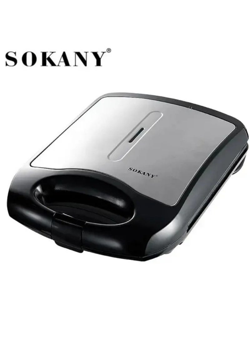 Sokany KJ-127 Houselin Electric Panini Press Grill and Sandwich Maker , Healthy Ceramic Nonstick Plates