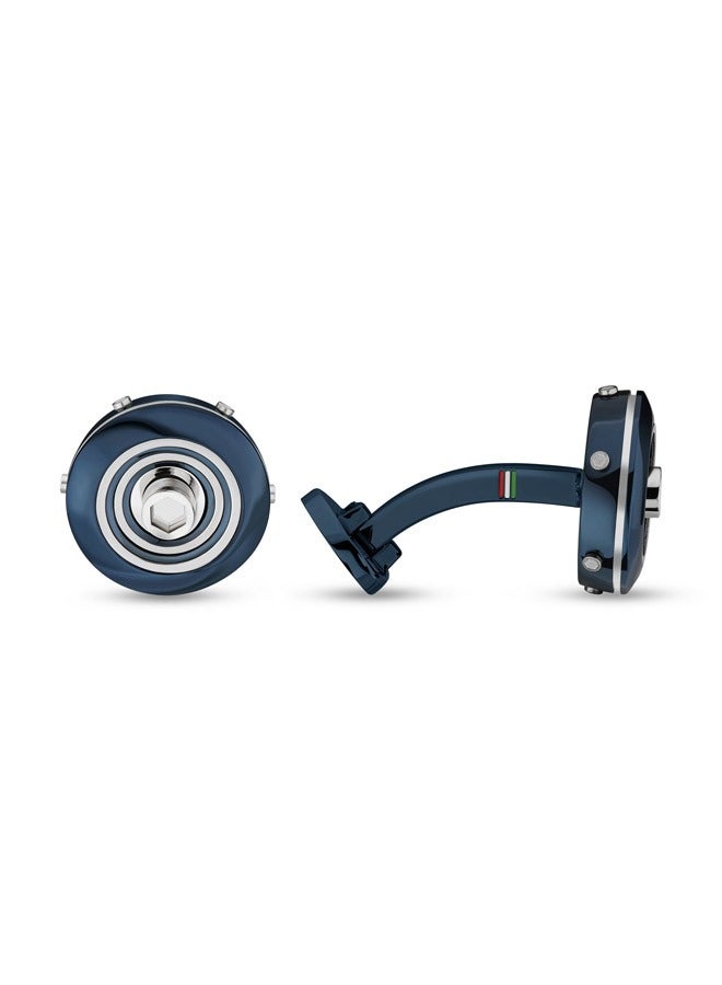 Speciale Silver and Blue Luxury Cufflinks For Men