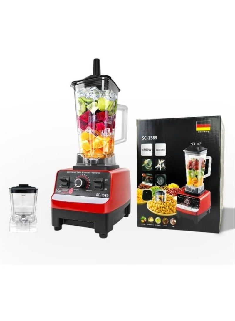 2-in-1 Countertop Blender Juicer | High-Speed Smoothie Maker & Juice Extractor | Commercial-Grade, Powerful Blender with Stainless Steel Blades | Multi-Functional, Dishwasher-Safe | Portable Blender for Home & Professional Use