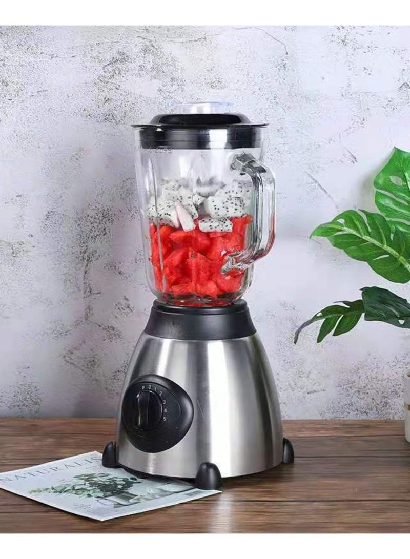 Commercial Electric Mixer Blender, Mixer Grinder, 1.5L Capacity, Perfect for Fresh Fruit Juices, Smoothies, Grinding, and Chopping,Heavy Duty Home Appliance for Commercial