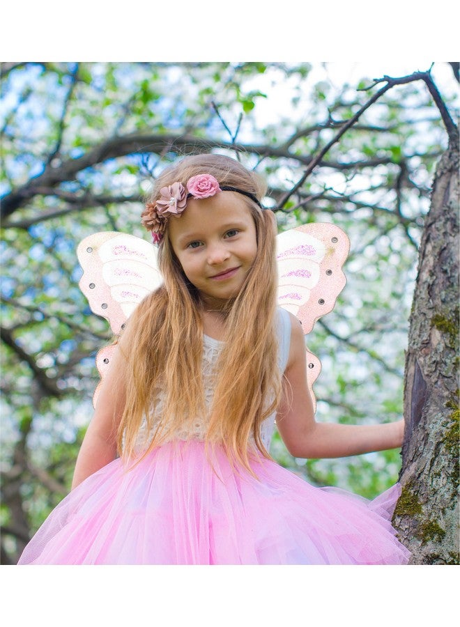 Butterfly Wings For Kids 2 Layer Fairy Costume Wings To Wear For Halloween Butterfly Costume For Kids Cute Pretend Play Butterfly Fairy Wings For Girls And Boys One Size 14 Inches White