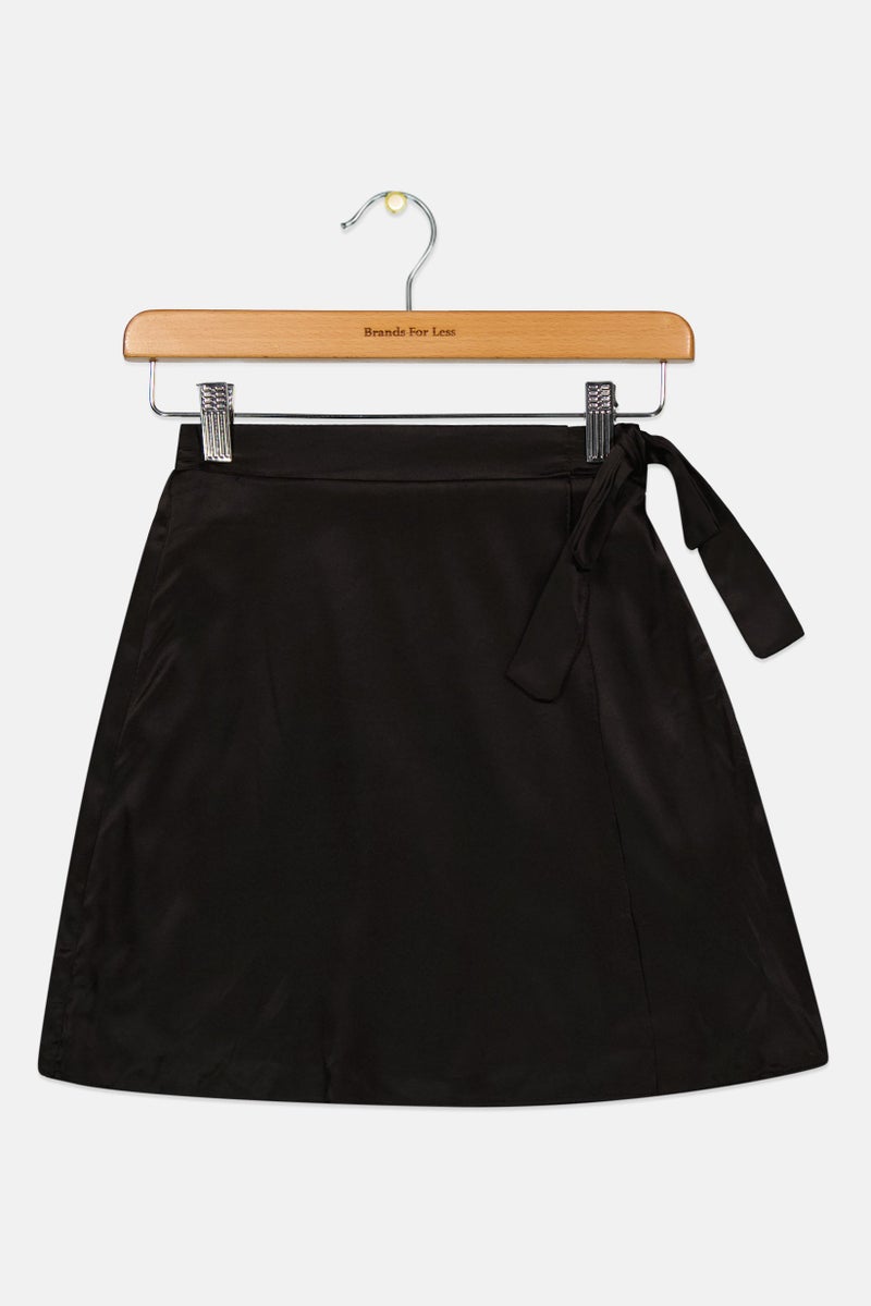 Kid Girl Plain Skirt, Black