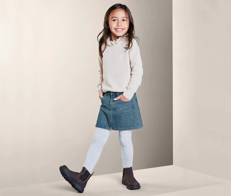 Kid Girl Denim Skirt, Blue