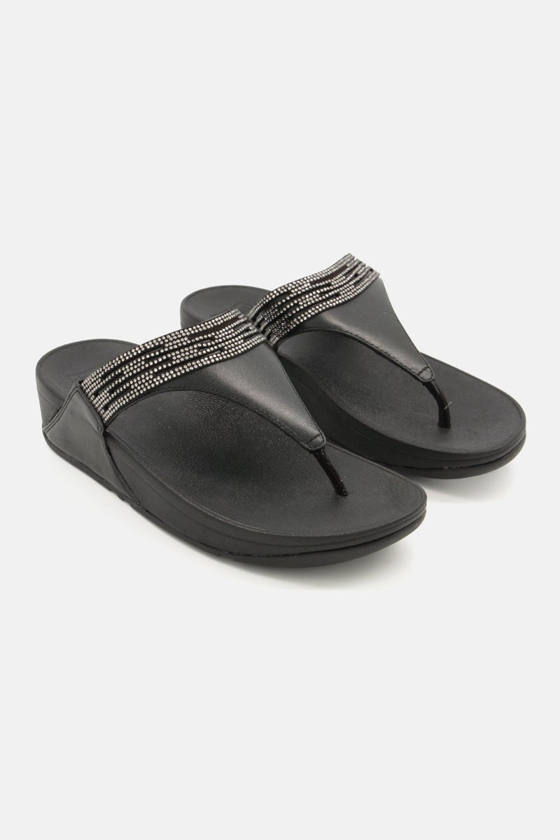 Women Slip On Sandals, Black