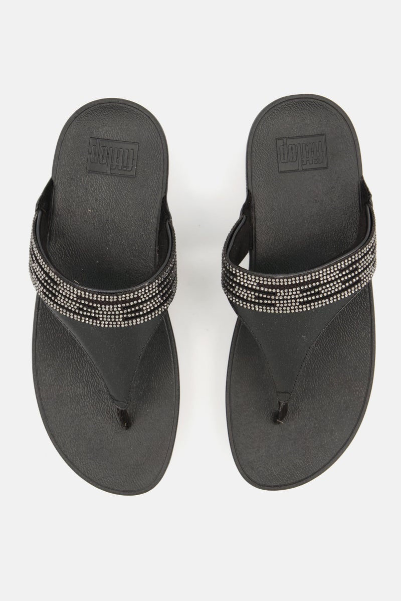 Women Slip On Sandals, Black