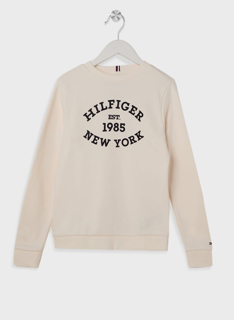 MONOTYPE FLOCK REG SWEATSHIRT