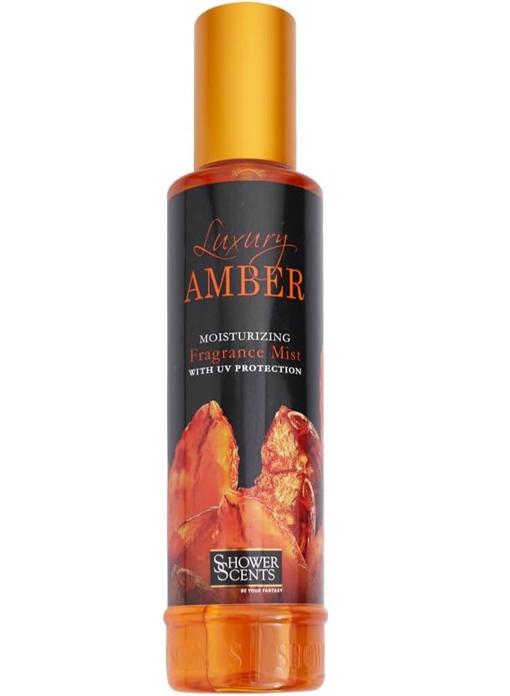 Shower Scents Luxury Amber moisturizing fine fragrance body mist  250ml