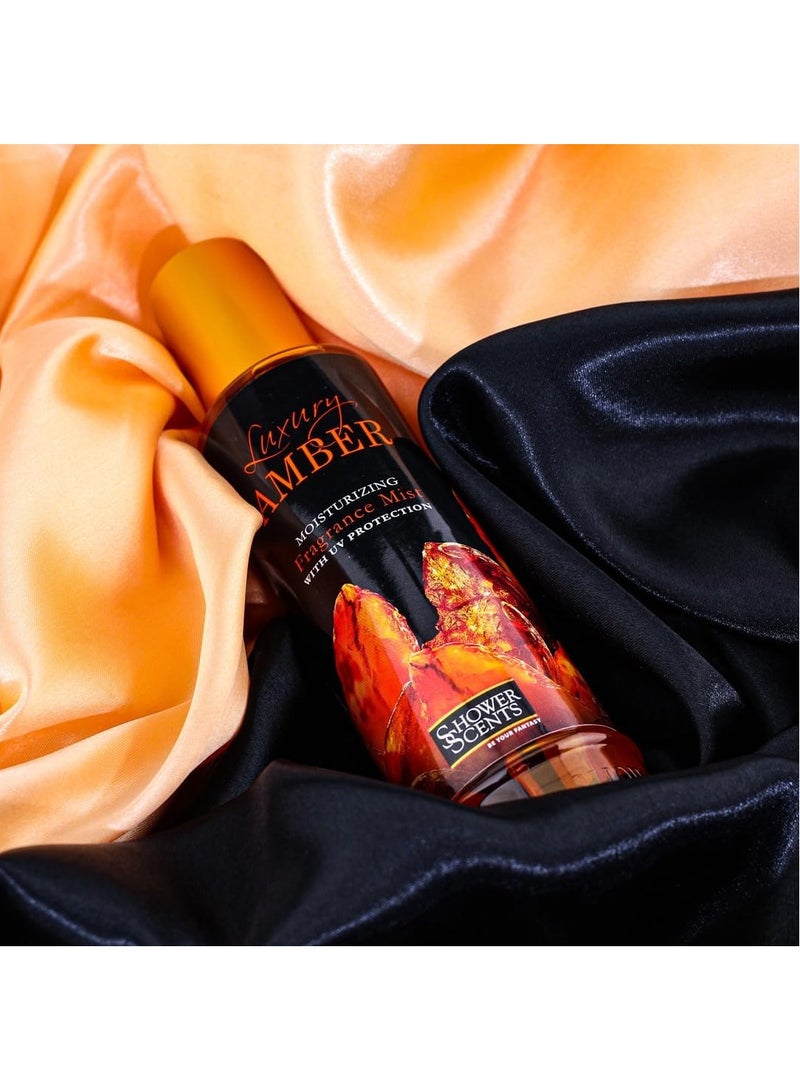 Shower Scents Luxury Amber moisturizing fine fragrance body mist  250ml