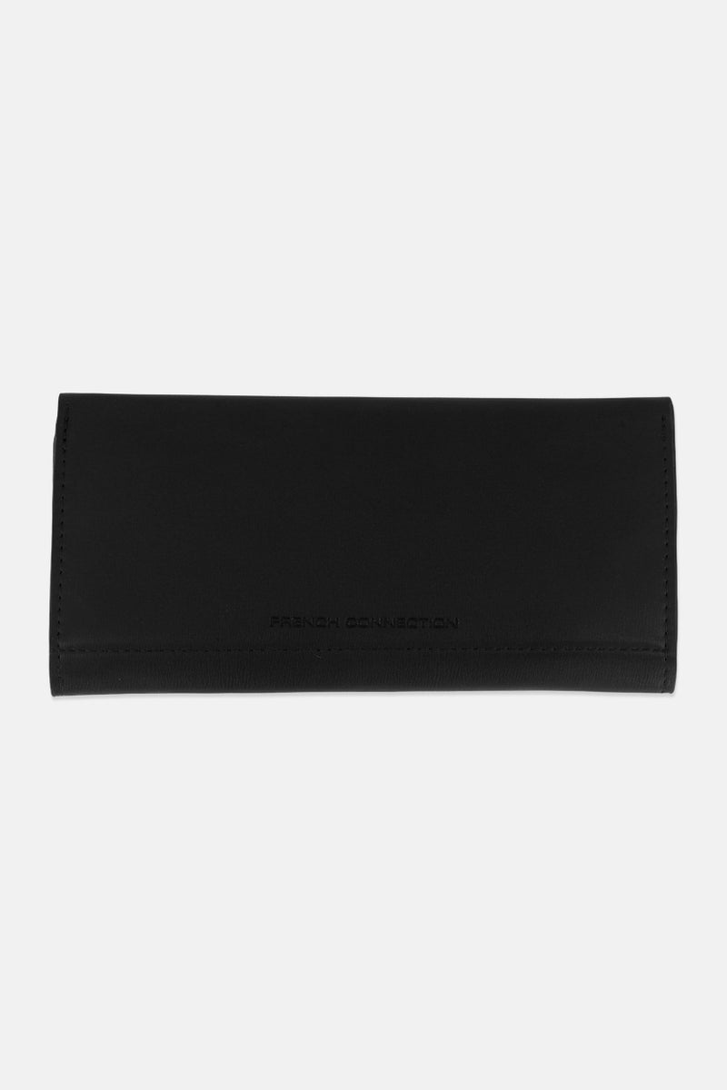 Women Fold Over Enveloped Wallets, Black