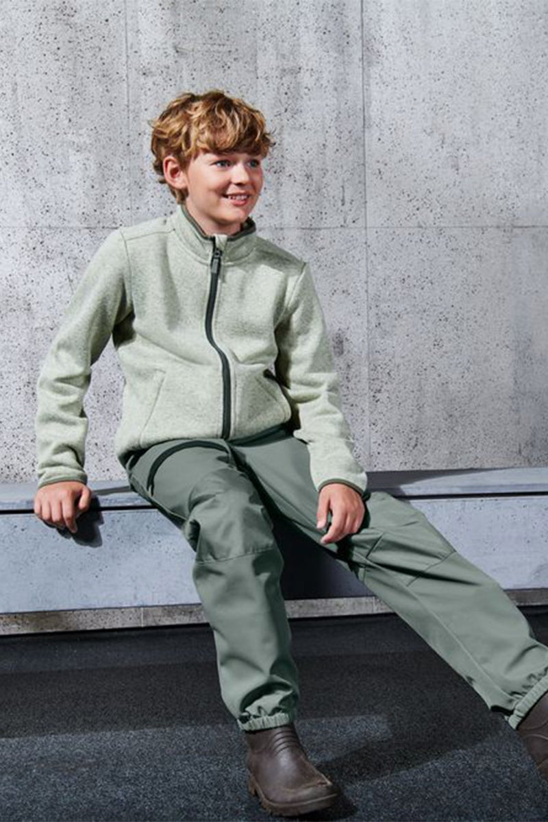 Kids Boy Soft Shell Hose Trouser, Sage Green